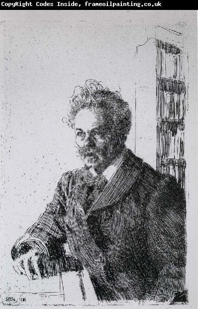 Anders Zorn August Strindberg.